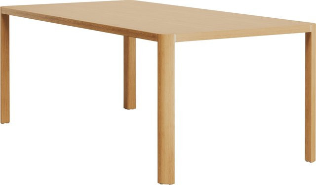 Thonet 1140 Esstisch aus Eichenholz in Braun, rechteckig und lackiert - Bild 1