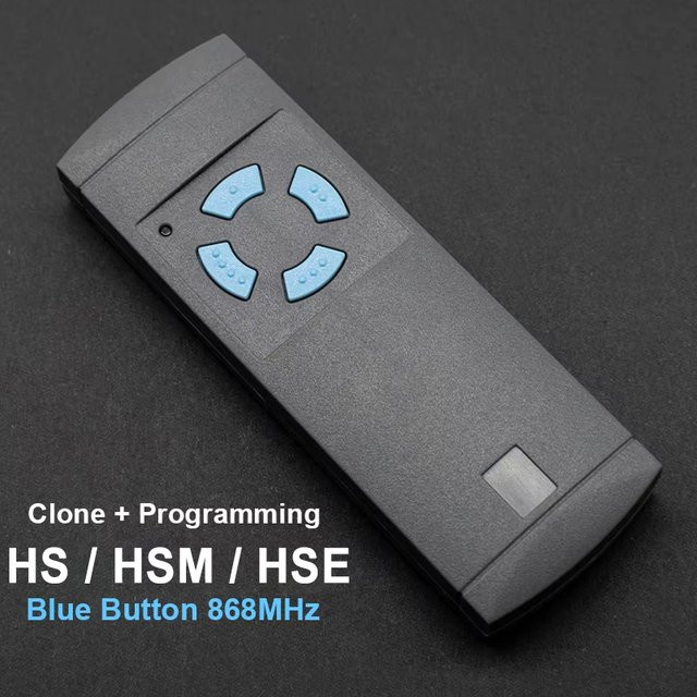 Scimagic-RC Blue Button 868 HS4 Fernbedienung für Garagentore in Grau, 868,35MHz Handsender für HSM2 HSM4 HSE4 HSE2 HS1 HS2 - Bild 1