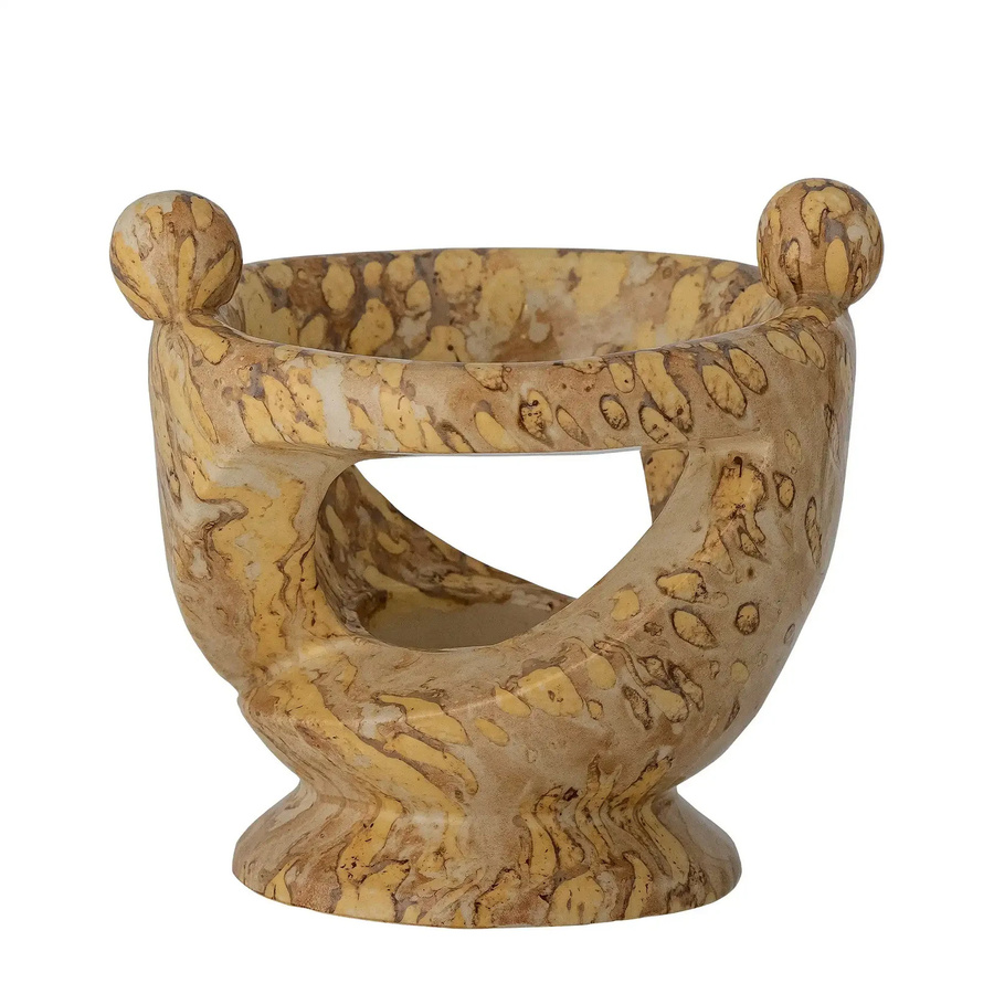 Bloomingville Melucca Teelichthalter aus Keramik in Beige im skandinavischen Design - Bild 1