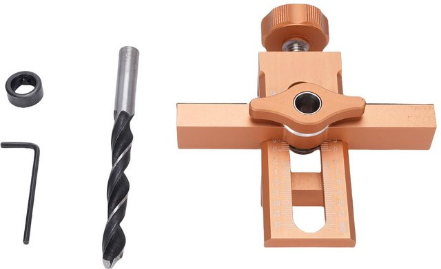 Tooarts Schranktür-Installationspositionierer aus Aluminiumlegierung in Orange, verstellbares Positionierungswerkzeug für Schranktüren - Bild 1