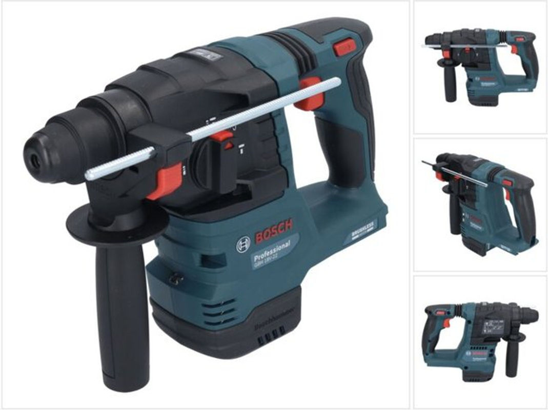 Bosch Professional Akku-Bohrhammer GBH 18V-22 Solo mit SDS plus, 18V, Blau/Schwarz - Bild 2