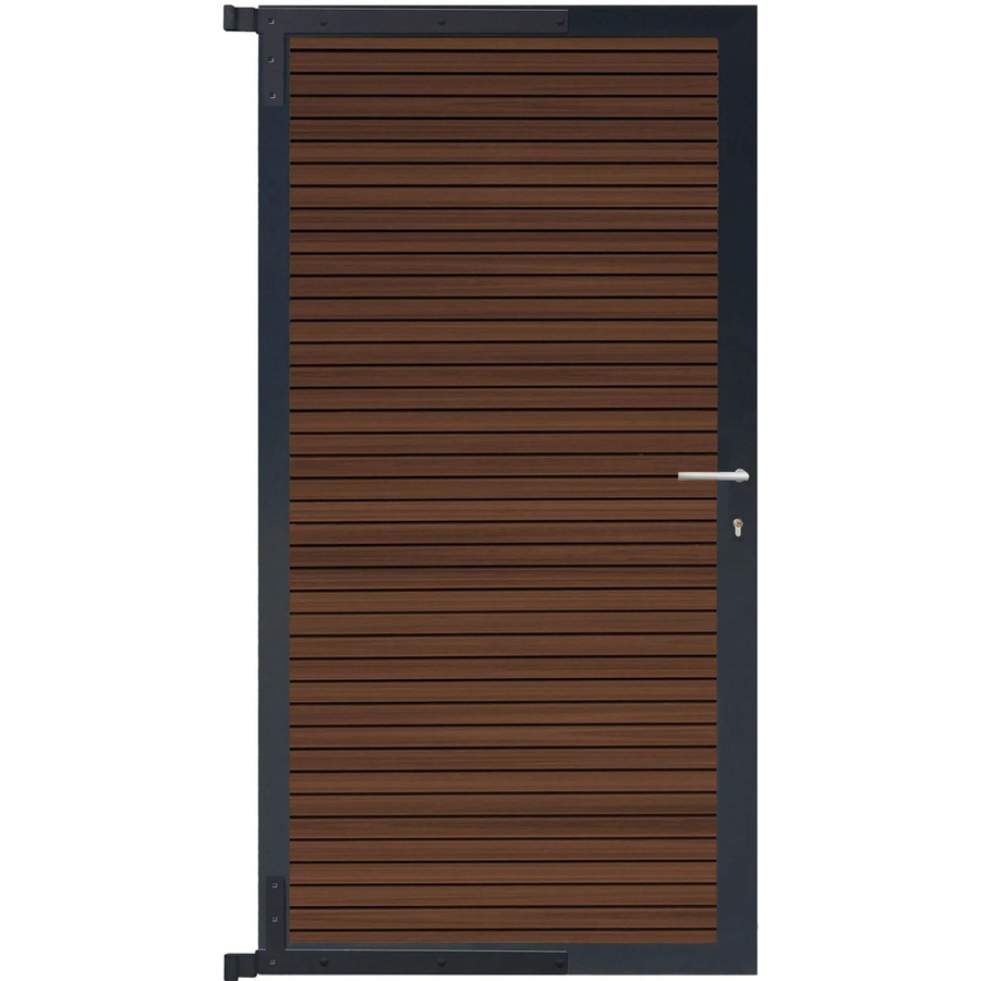 GartenLand Steckzauntor Shadowline aus WPC und Aluminium in Anthrazit, B: 90 cm, H: 175 cm - Bild 2