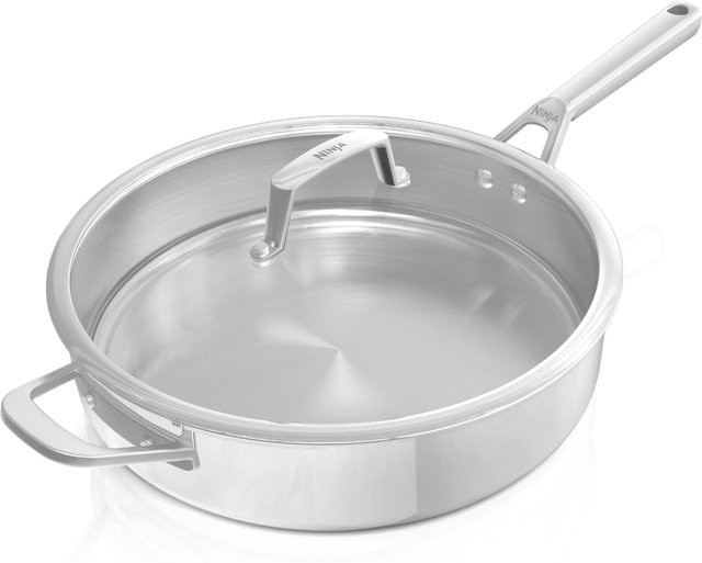 Ninja Sauteuse Premium Edelstahl Pfanne Silber Durchmesser: 26 cm - Bild 1