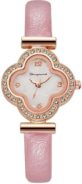 Shangmei Armbanduhr Quarz, Roségold, rosa, Kristall, Damen - Bild 1