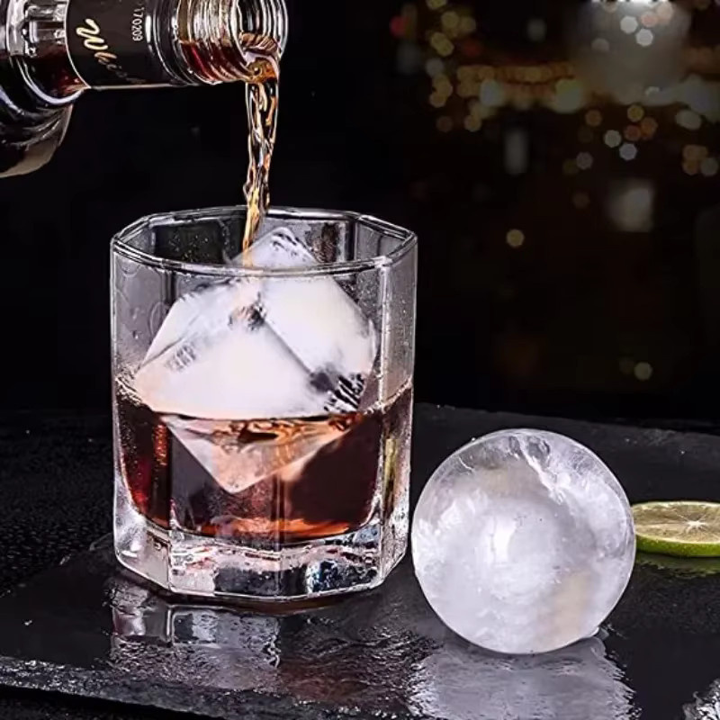 Trebalena Silikon Eiswürfelformen für sphärische Eiswürfel, transparent, wiederverwendbar - Bild 2