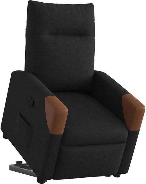 vidaXL Relaxsessel mit Aufstehhilfe in Schwarz aus Stoff mit Armlehnen - Bild 1