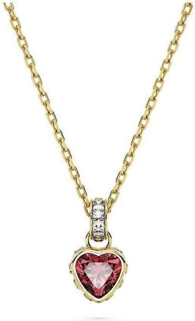 Halskette Herz, Gold, Bunt, Kristall, Zirkonia, Damen - Bild 1