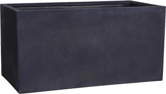 Vivanno Pflanztrog Maxi aus Fiberglas in Anthrazit, B/T/H: 80 x 40 x 40 cm - Bild 1