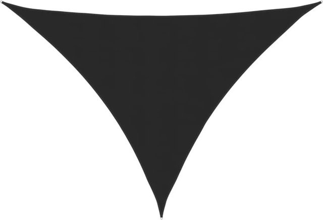 vidaXL Sonnensegel aus Oxford-Gewebe Dreieckig Schwarz B/T/H: 3,5 x 3,5 x 4,9 m - Bild 1