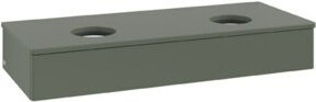 V&B Waschtischunterschrank Antao ohne Frontstruktur, Farbe Grau, B/T/H: 120 x 50 x 19 cm - Bild 1