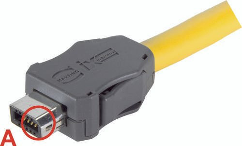 HARTING Kabelsteckverbinder 09451812560XL, 8 Polzahl, Messing, Grau - Bild 1