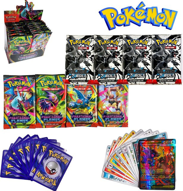Keeppley Pokémon Mega Evolution Phantasmal Flames Booster Box, Sammelkartenspiel-Set, ab 6 Jahren - Bild 1