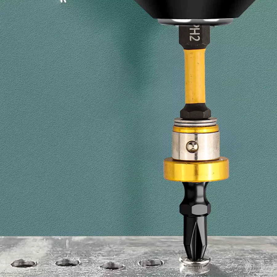 Rafford 10 Stück magnetische Trockenbau-Schraubenfassungen mit 1/4 Zoll Sechskantschaft und 50 mm PH2-Bits zur Positionierung und Installation von Gipskartonschrauben - Bild 5