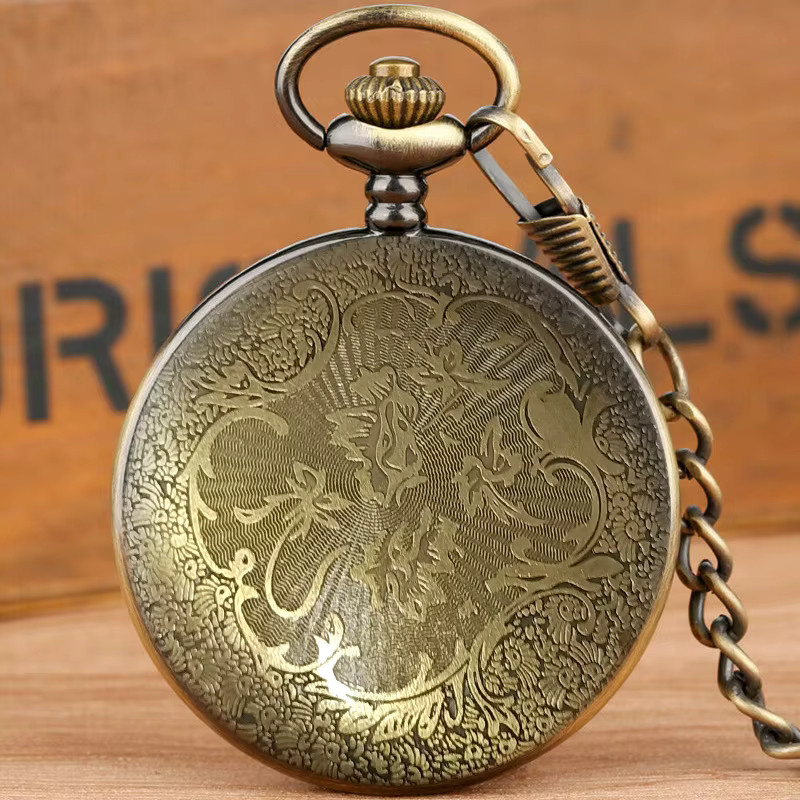 Taschenuhr Bronze, Messing, Quarz, Unisex - Bild 1