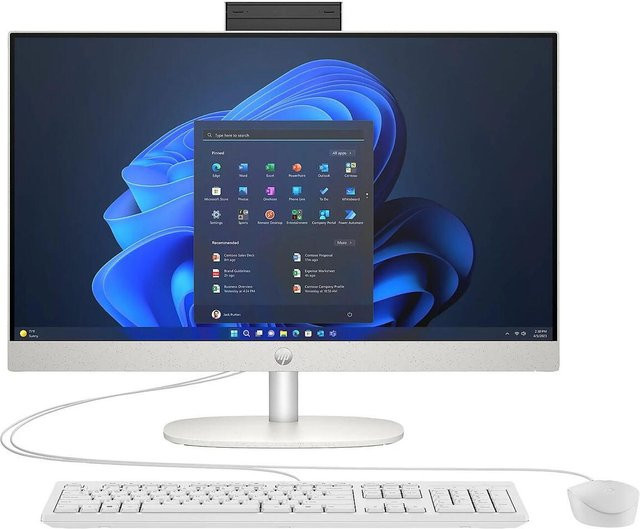 HP ProOne 240 G10 All-in-One PC in Weiß mit Intel Core Ultra 5-125U, 23,8 Zoll FHD Display, 16 GB RAM und 512 GB SSD, inklusive Wi-Fi, Bluetooth und USB-C - Bild 1