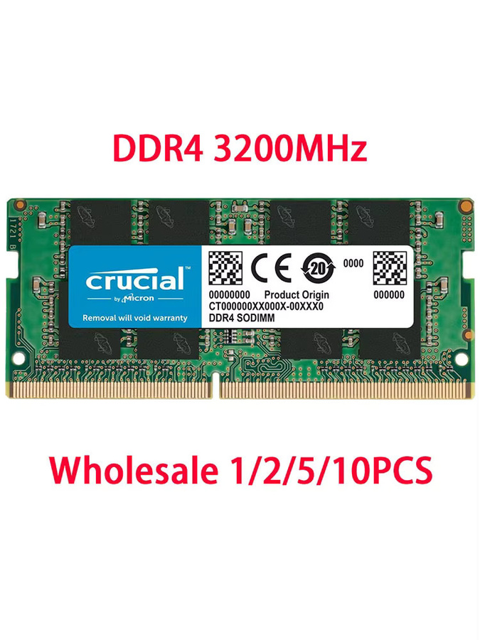 Crucial DDR4 RAM Notebook Speicher 8GB 3200MHz SODIMM 260Pin PC4-25600 in Grün - Bild 6