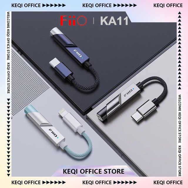 FiiO KA11 HiFi USB DAC AMP Audio Verstärker als USB-C auf 3,5 mm Adapter in Schwarz - Bild 1