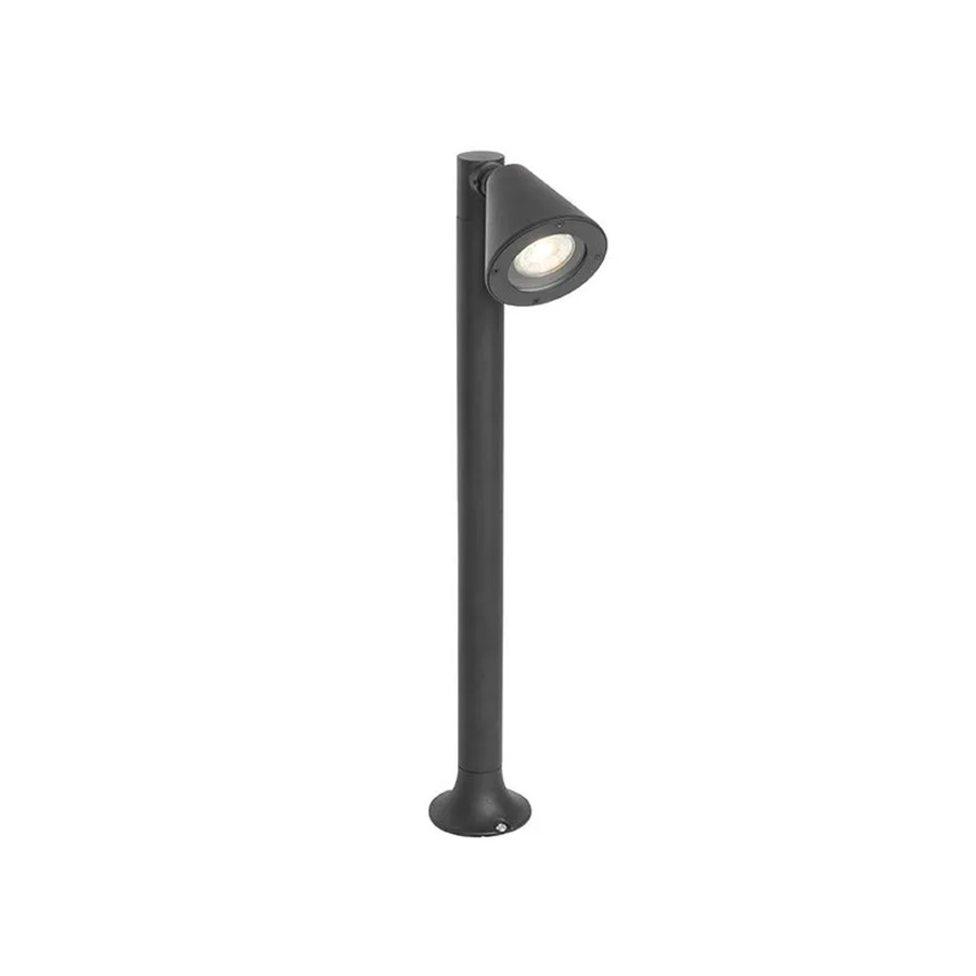 QAZQA Ciara Moderne Outdoor Pollerleuchte Schwarz aus Aluminium und Glas IP44 Höhe: 60 cm - Bild 2
