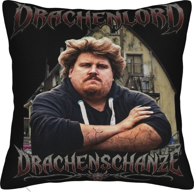 Dekorativer Drachenlord Kissenbezug von JMG Clothing, Mehrfarbig, B/T/H: 30 x 30 x 0 cm - Bild 1