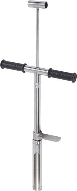 Bodenprobennehmer Sonde aus Edelstahl mit Auswerfer und Fußpedal von TOMTOP JMS in Grau/Silber - Bild 1