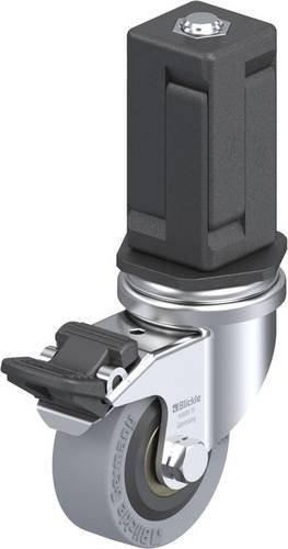 Blickle LRA-VPA 50K-FI-EV05 Lenkrolle mit Feststeller in Schwarz und Grau, Rad-Durchmesser: 50 mm, Tragfähigkeit: 40 kg - Bild 1