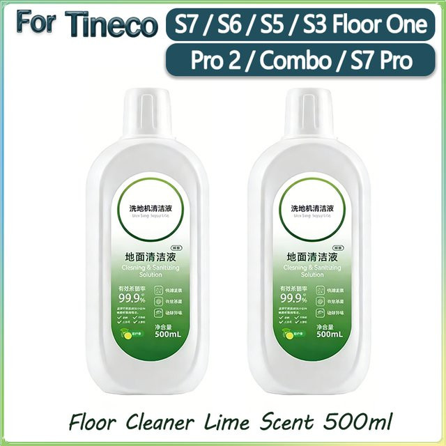 Tineco Bodenreiniger Reinigungslösung Limettenduft für S3, S5, Pro2, Combo und S7 Pro Serien, 500ml - Bild 1