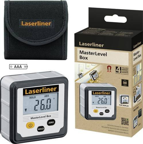 Laserliner MasterLevel Box 081.260E Digitale Wasserwaage in Schwarz - Bild 1