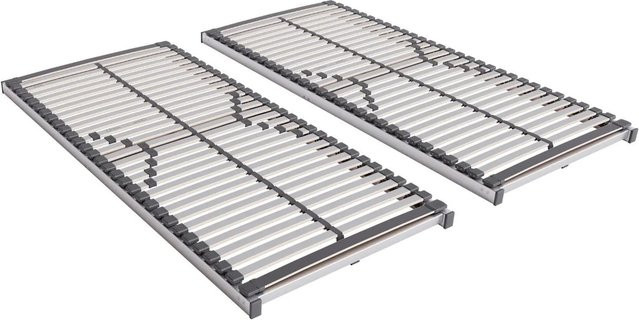 AM Qualitätsmatratzen Stabiler Lattenrost XXL aus Schichtholz in Weiß, B/T: 160 x 220 cm, bis 250 kg belastbar - Bild 1