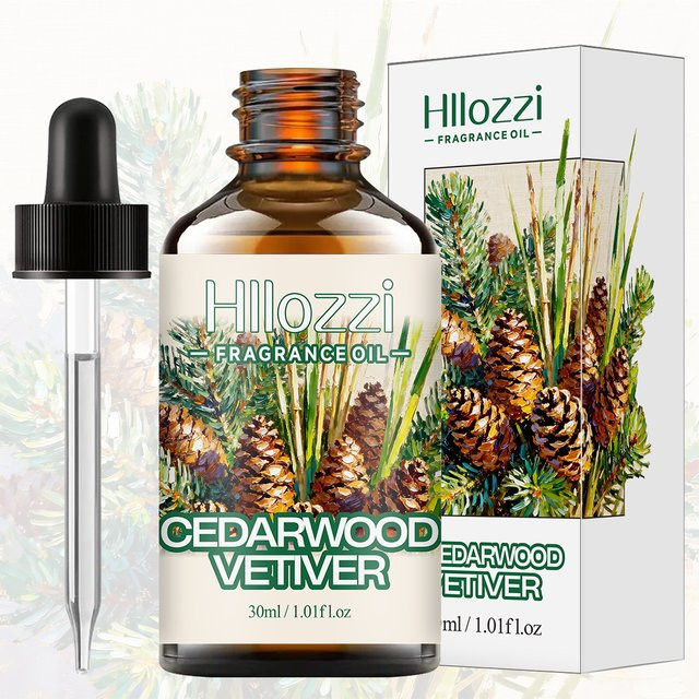 Hllozzi Duftöl Zedernholz Vetiver, transparent, Körperpflege - Bild 1