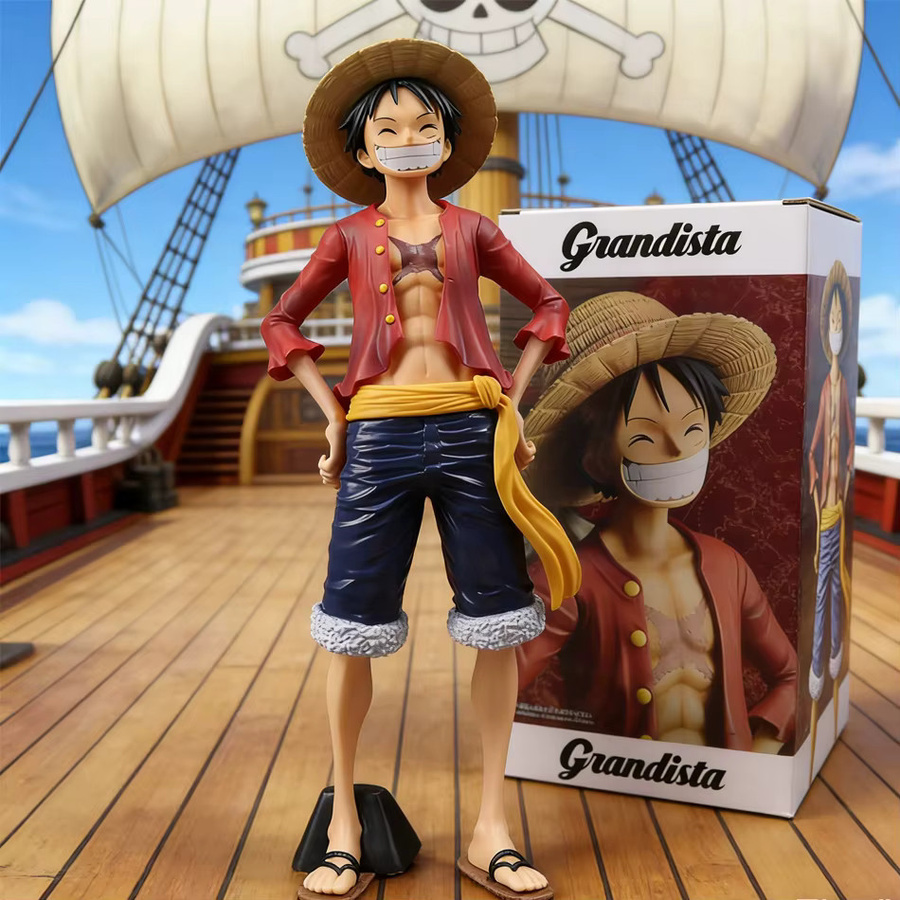 Bandai One Piece Luffy Smiley-Gesicht, PVC-Modell Ornament, Kunststoff - Bild 3
