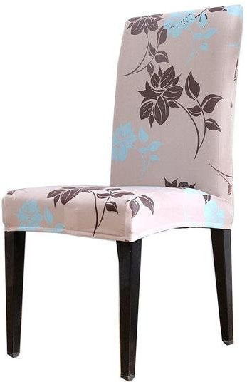 Dehnbarer Spandex-Stuhlbezug mit Blumendruck für dein Esszimmer, Universalgröße - Bild 1