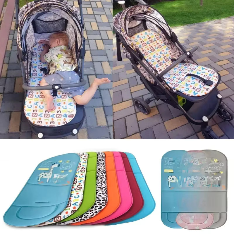 Weiches Baby Kinderwagen Kissen Pad in Blau als Zubehör für Kinderwagen, Autositze und Trolleys - Bild 2