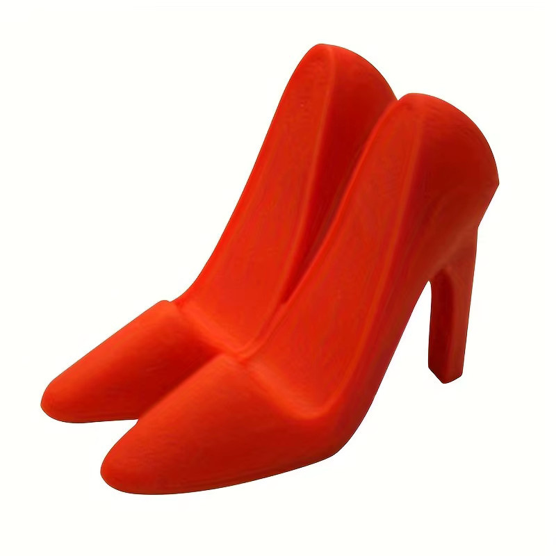 Kreativer Mini Silikon-Telefonhalter in High Heel Form, Farbe: Rot - Bild 2