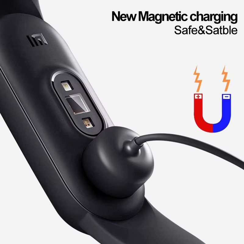 Magnetisches USB-Ladegerät für Xiaomi Mi Band 7 6 5 4 3 2 in Schwarz mit Kupferkern - Bild 4