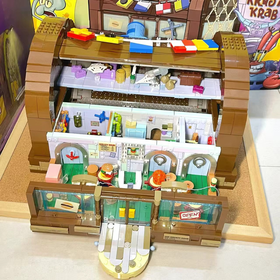 AREA-X Spongebob Krusty Krab Bausteine, Bunt / Mehrfarbig - Bild 5