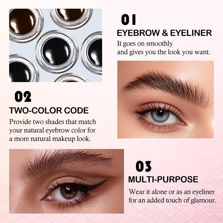 JUJU Dream Augenbrauen-Pomade-Gel-Set, Natürlich, Unisex - Bild 5