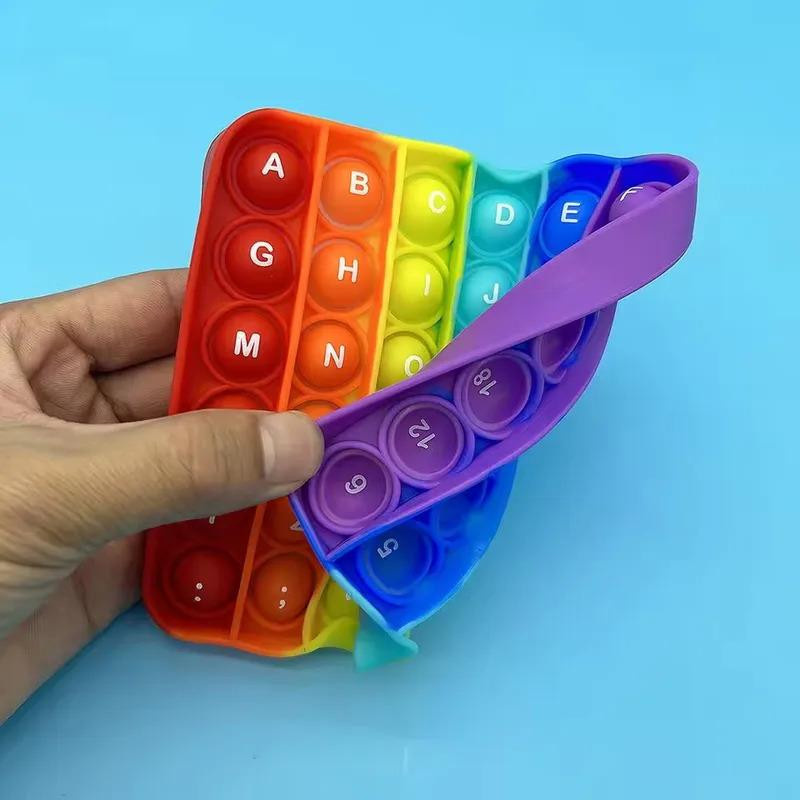 Linyi toy 2-in-1 Fidget Spielzeug Alphabet & Zahlen Silikon Bunt / Mehrfarbig 3-6J - Bild 2