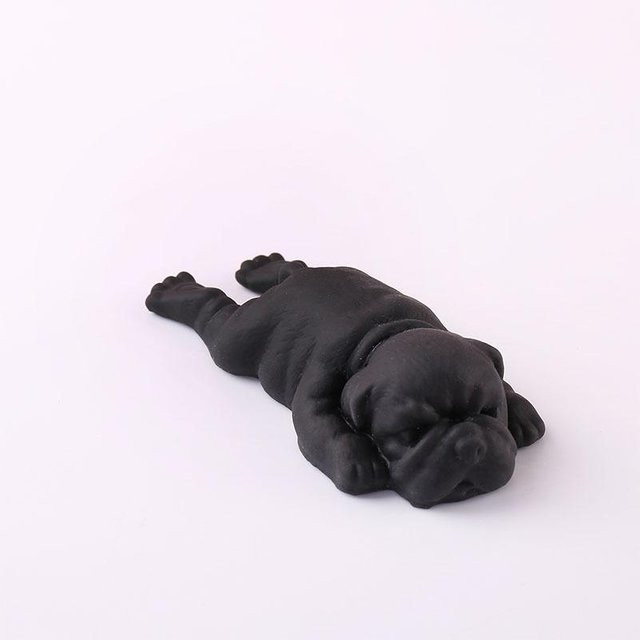 Fashnics Taba Squishy Hunde, weiche Hunde zum Kneten, schwarz - Bild 1