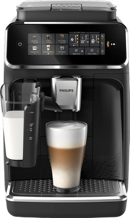Philips 3300 EP3341/50 LatteGo Vollautomat in Schwarz mit Heißwasserfunktion