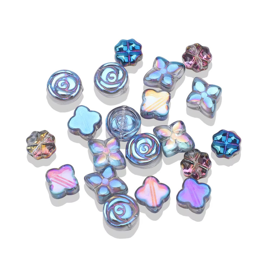 YUANZHIRUN Anhänger, Kristall, Bunt, Kreuz, Blume, Raute, Charms - Bild 2