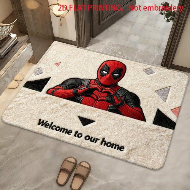 Beast Kingdom Marvel Deadpool Fußmatte aus weichem Polyester-Flanell in Multicolour - Bild 1