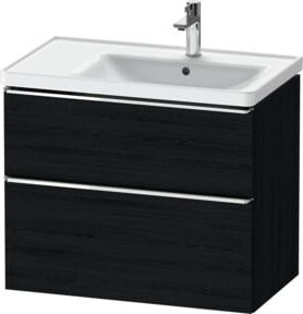 Duravit Waschtischunterschrank D-Neo Wandhängend in Eiche Schwarz, B/T/H: 78,4 x 45,2 x 62,5 cm - Bild 1