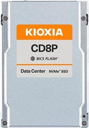 KIOXIA CD8P-R Series KCD8XPUG7T68 SSD für Rechenzentren, 7680 GB, intern, 2,5 Zoll, PCI Express 5,0 x4 NVMe, Farbe: Silber - Bild 1