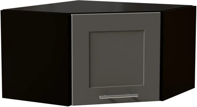 Feldmann-Wohnen Eckhängeschrank Oslo in Schwarz und Staubgrau Matt, B/T/H: 60 x 36 x 60 cm - Bild 1