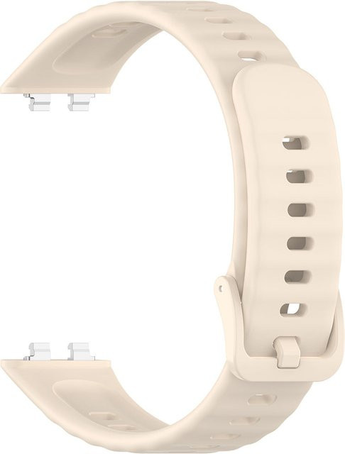 Techsuit Uhrenarmband Silikon, Creme, Huawei Band 11 / 11 Pro - Bild 1
