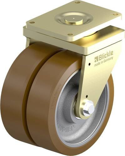 Blickle Schwerlast-Doppel-Lenkrolle LSD-GB 504K in Silber, Rad-Durchmesser: 500 mm, Tragfähigkeit: 12000 kg - Bild 1