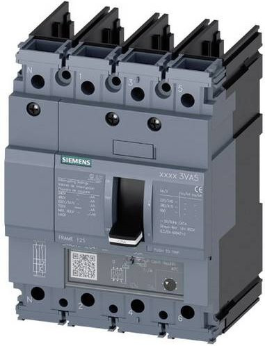 Siemens 3VA5135-6EC41-0AA0 Leistungsschalter in Grau mit einem Einstellbereich von 35 - 35A und einer Schaltspannung von bis zu 690 V/AC oder 600 V/DC - Bild 1