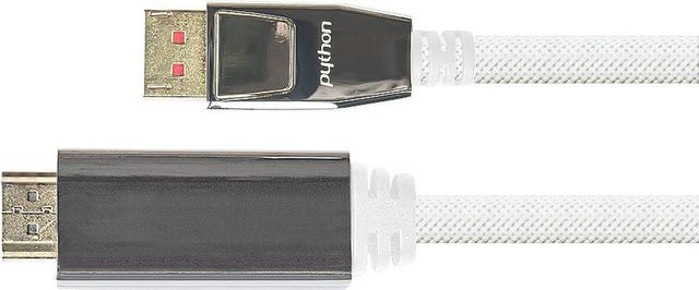 PYT M0224 DisplayPort 1.4 auf HDMI 2.0 A Adapterkabel in Weiß, 5 m, 4K@60Hz, Nylon - Bild 1