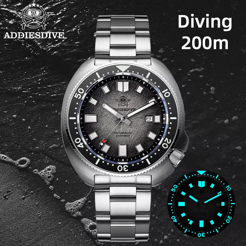 ADDIESDIVE Armbanduhr, Quarz, Edelstahl, Saphirglas, 20 ATM, Herren - Bild 1