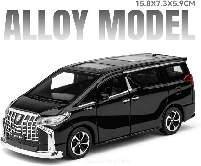 Linyi toy car Alphard Polizeiauto, Modellauto, 1:32, mit Licht und Geräusch, ab 14 Jahren - Bild 1